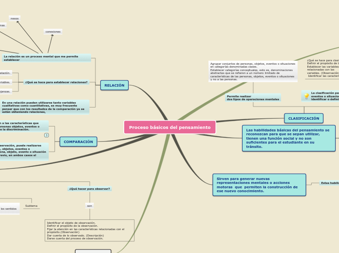 Proceso básicos del pensamiento