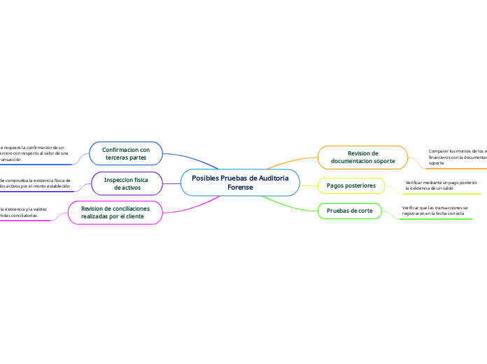 Posibles Pruebas de Auditoria
Forense