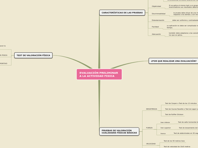 EVALUACIÓN PRELIMINAR 
A LA ACTIVIDAD FISICA