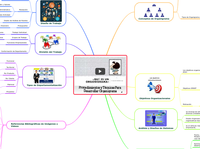 Procedimientos y Técnicas Para Desarrollar Organigrama