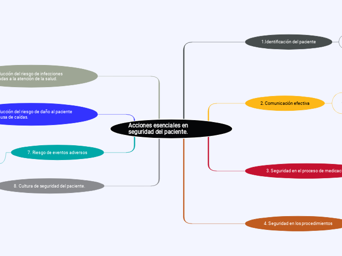 Acciones esenciales en seguridad del paciente.
