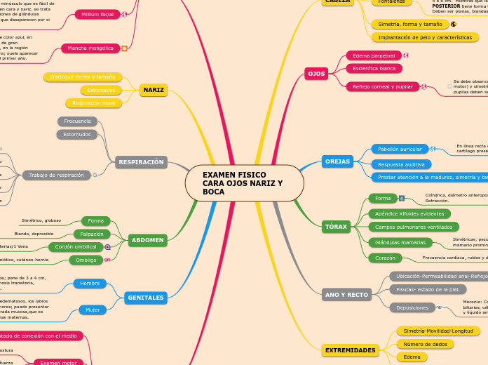 EXAMEN FISICO CARA OJOS NARIZ Y BOCA