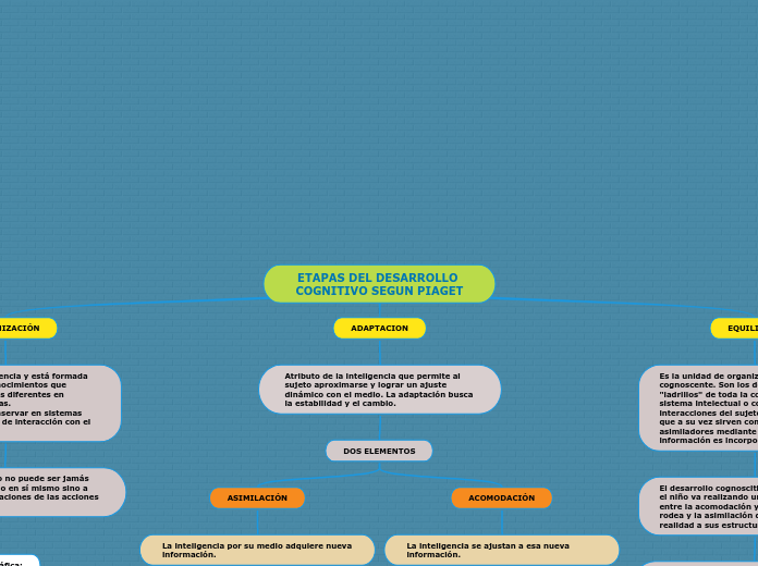 ETAPAS DEL DESARROLLO COGNITIVO SEGUN PIAGET