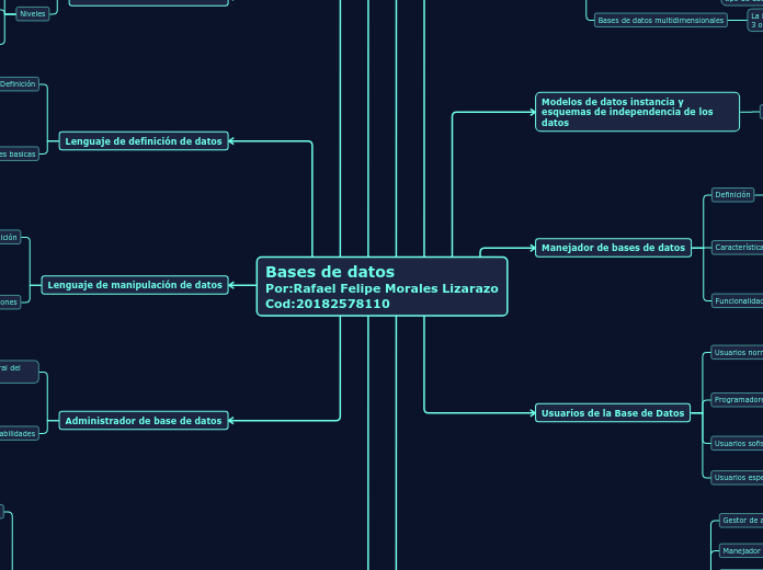 Bases de datos
Por:Rafael Felipe Morales Lizarazo
Cod:20182578110