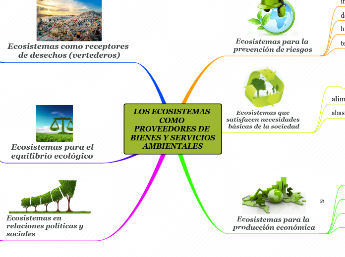 LOS ECOSISTEMAS COMO PROVEEDORES DE BIENES Y SERVICIOS
AMBIENTALES