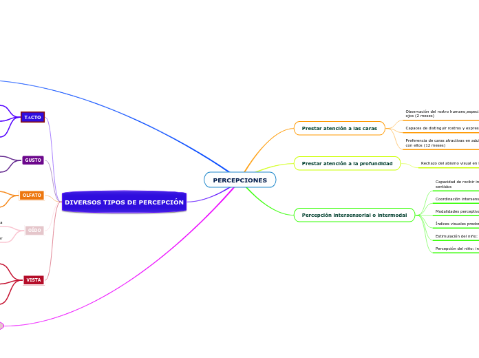 Diversos tipos de percepción 