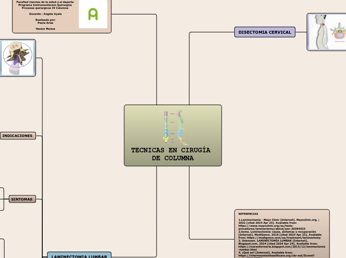 TECNICAS EN CIRUGÍA DE COLUMNA