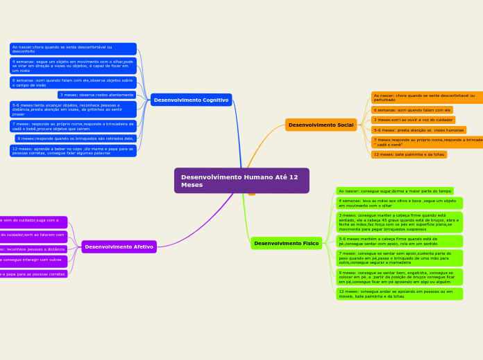Desenvolvimento Humano Até 12 Meses