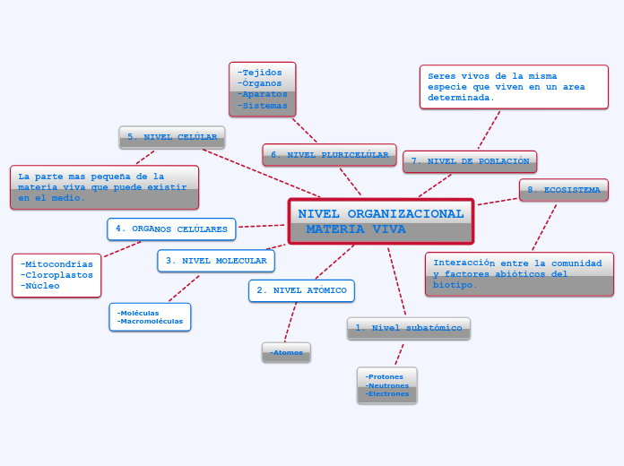 NIVEL ORGANIZACIONAL
 MATERIA VIVA