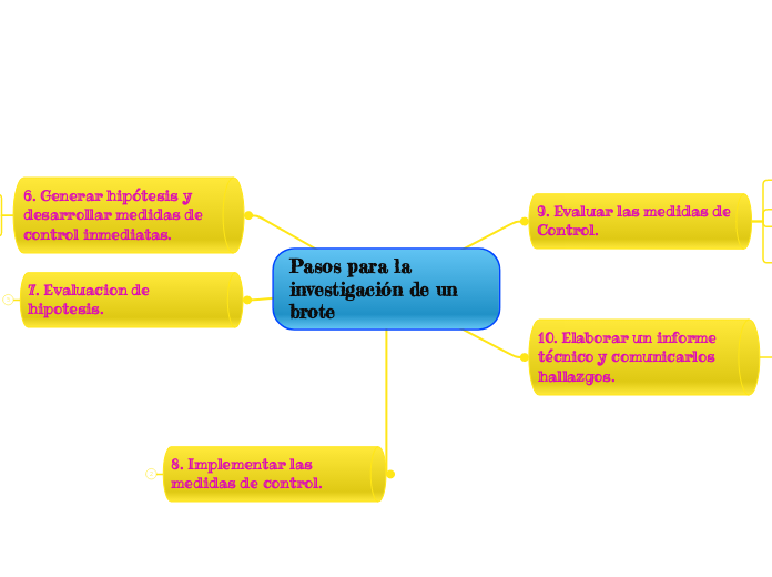 Pasos para la investigación de un brote