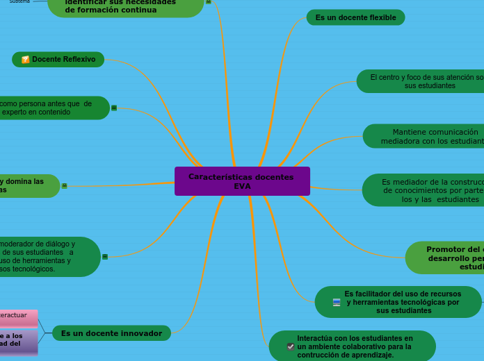 Características docentes EVA