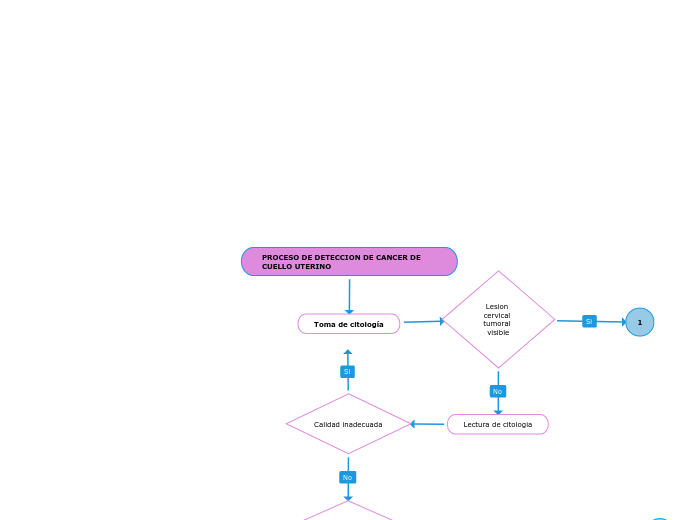 PROCESO DE DETECCION DE CANCER DE CUELLO UTERINO