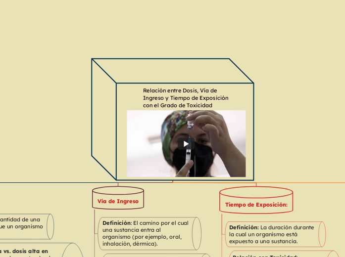 Relación entre Dosis, Vía de Ingreso y Tiempo de Exposición con el Grado de Toxicidad