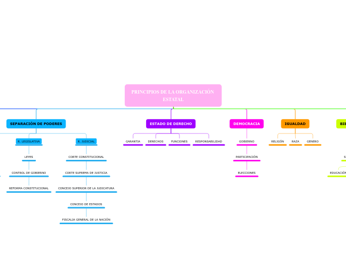 PRINCIPIOS DE LA ORGANIZACIÓN ESTATAL