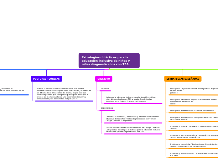 Estrategias didácticas para la educación inclusiva de niños y niñas diagnosticados con TEA.