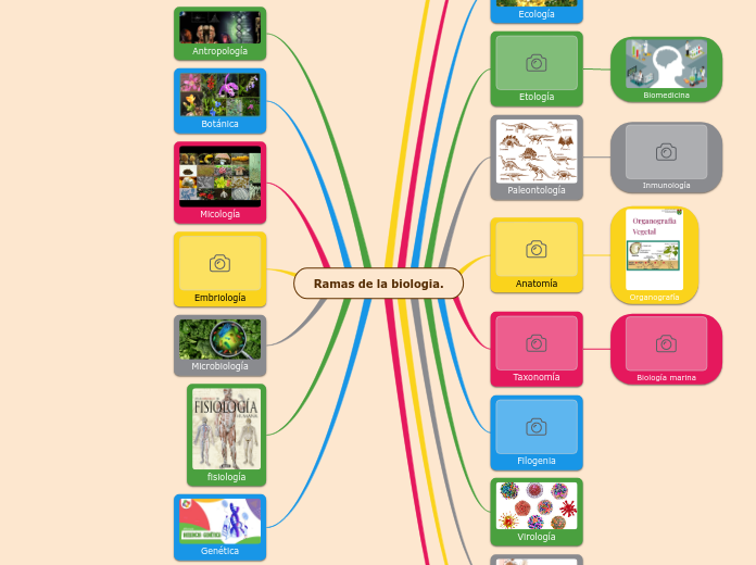 Ramas de la biologia.