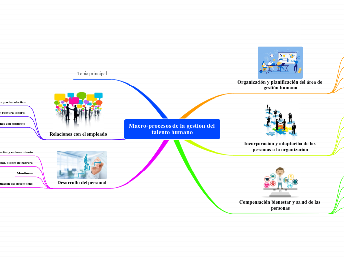 Macro-procesos de la gestión del talento humano