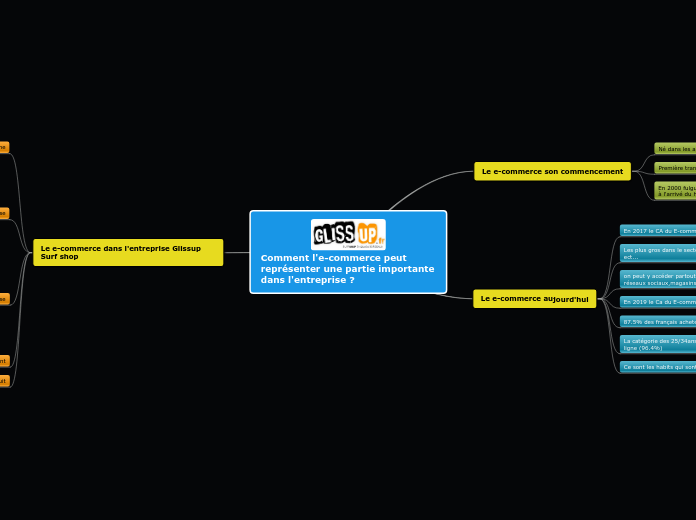 Comment l'e-commerce peut représenter une partie importante dans l'entreprise ?