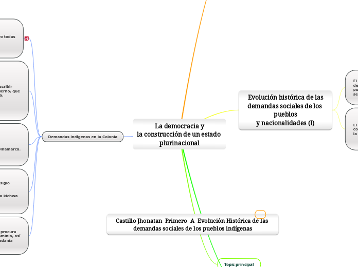 La democracia y
la construcción de un estado plurinacional