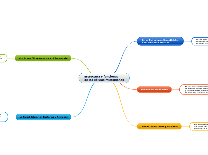 Estructura y funciones
de las células microbianas