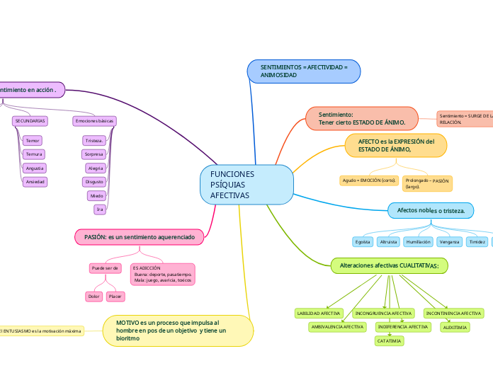 FUNCIONES
PSÍQUIAS AFECTIVAS