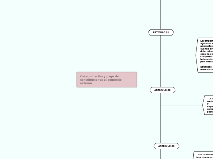 Determinación y pago de contribuciones al comercio exterior