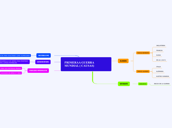 PRIMERAA GUERRA MUNDIAL ( CAUSAS)