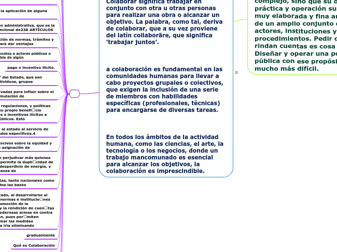 Qué es Colaboración

Como colaboración denominamos la acción y efecto de colaborar. Colaborar significa trabajar en conjunto con otra u otras personas para realizar una obra o alcanzar un objetivo. La palabra, como tal, deriva de colaborar, que a su vez proviene del latín collaborāre, que significa ‘trabajar juntos’.



a colaboración es fundamental en las comunidades humanas para llevar a cabo proyectos grupales o colectivos, que exigen la inclusión de una serie de miembros con habilidades específicas (profesionales, técnicas) para encargarse de diversas tareas.



En todos los ámbitos de la actividad humana, como las ciencias, el arte, la tecnología o los negocios, donde un trabajo mancomunado es esencial para alcanzar los objetivos, la colaboración es imprescindible.