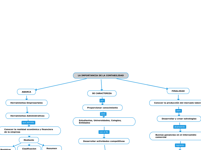 MAPA CONCEPTUAL - LA IMPORTANCIA DE LA CONTABILIDAD