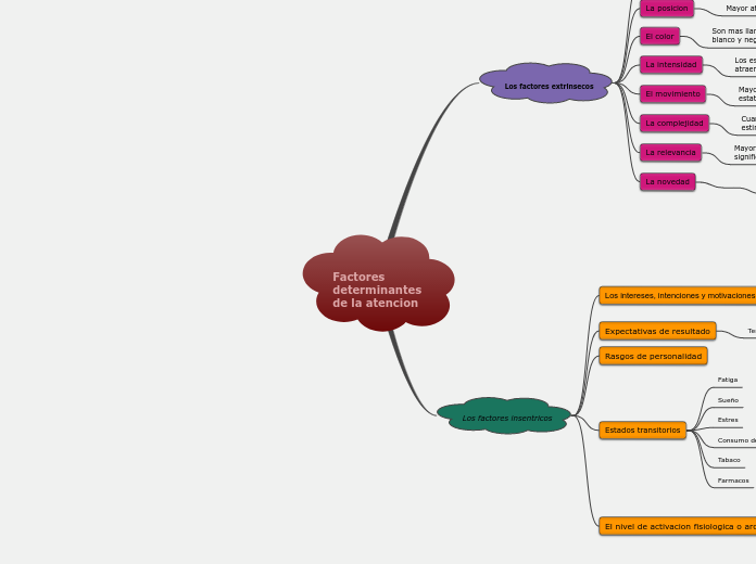 Factores determinantes de la atencion