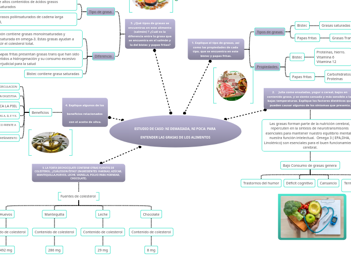 ESTUDIO DE CASO: NI DEMASIADA, NI POCA: PARA ENTENDER LAS GRASAS DE LOS ALIMENTOS