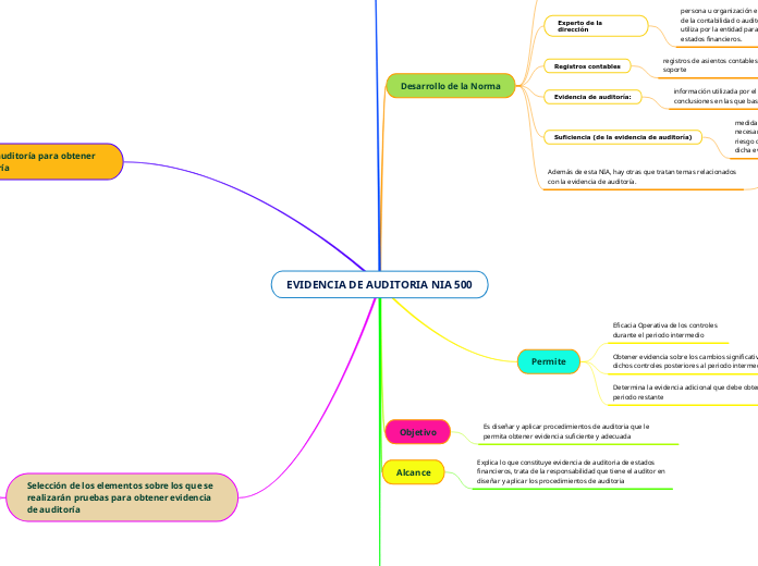 EVIDENCIA DE AUDITORIA NIA 500