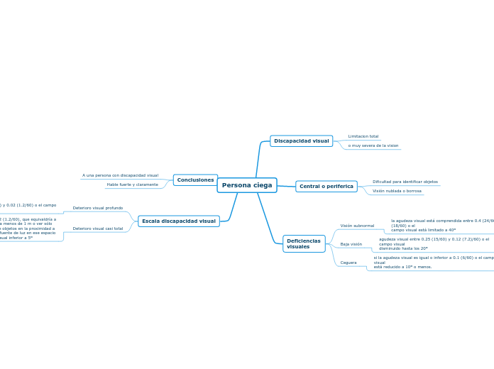 Mapa semantico persona ciega