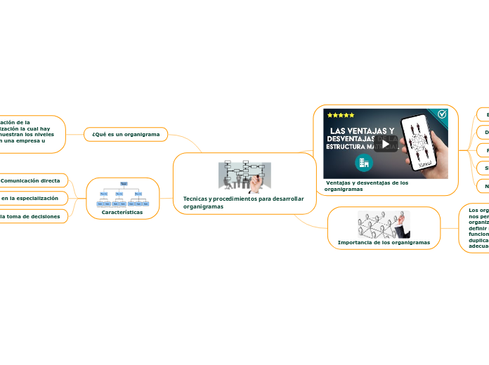 Tecnicas y procedimientos para desarrollar organigramas
