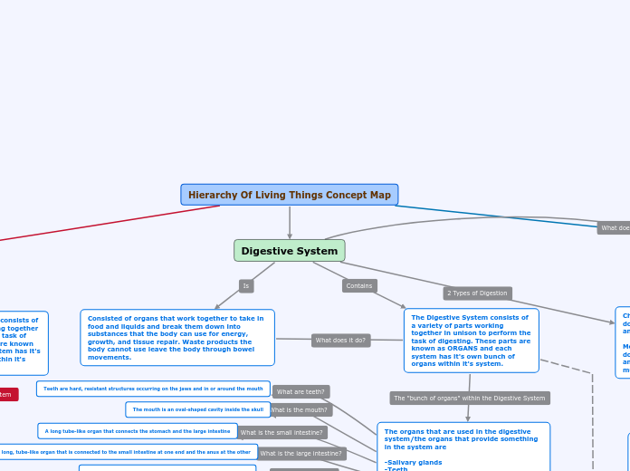 Hierarchy Of Living Things Concept Map 2