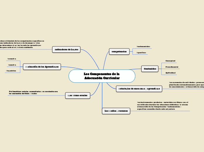 Los Componentes de la Adecuación Curricular