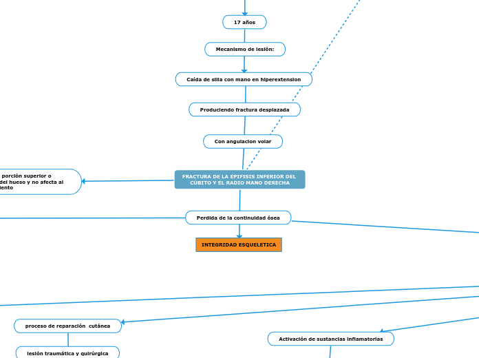FRACTURA DE LA EPIFISIS INFERIOR DEL CÚBITO Y EL RADIO MANO DERECHA