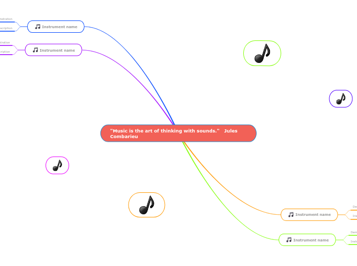 Musical instruments template