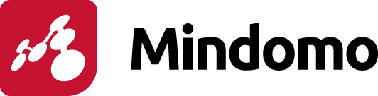 Mindomo-Logos mit hellem Hintergrund